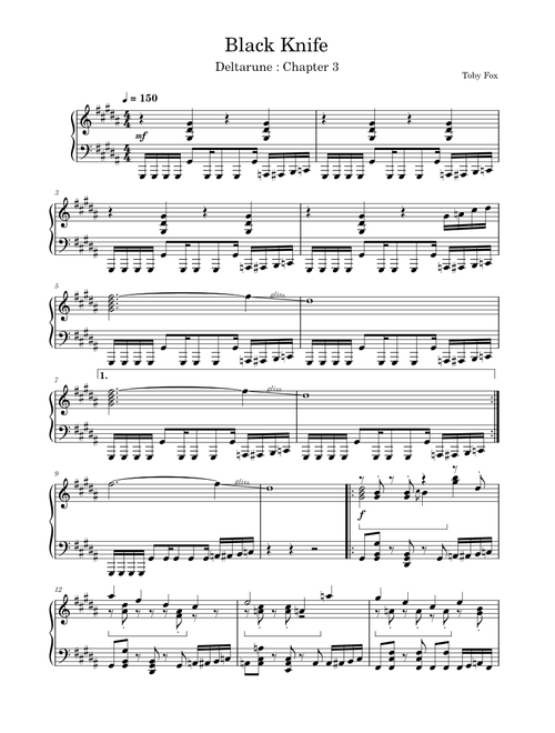 Black Knife - Deltarune Chapter 3 + 4