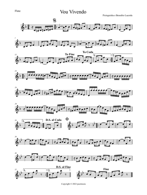 Vou Vivendo (Arr. Mateus Soares) - Benedito Lacerda, Alfredo Da Rocha Viana Jr (Flute Solo)