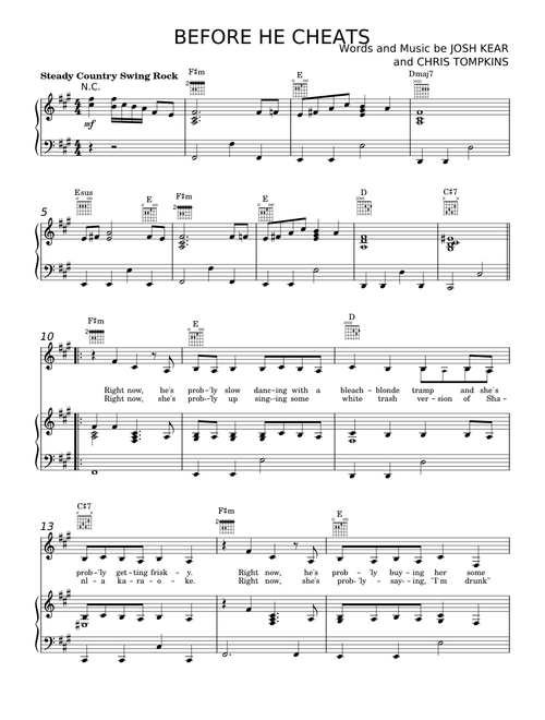 Before He Cheats - Carrie Underwood