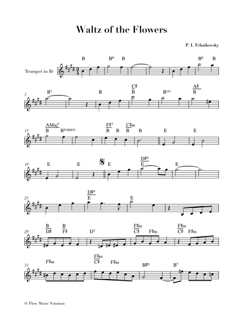 Waltz of the Flowers (from the Nutcracker) (Arr. DA Castro) - Piotr Ilitch Tchaikovski (Trumpet Solo)