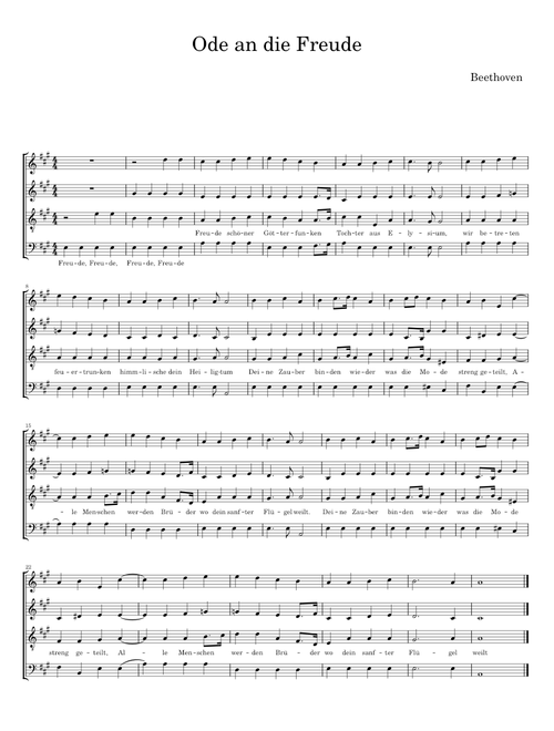 Ode an die Freude - Ludwig Van Beethoven