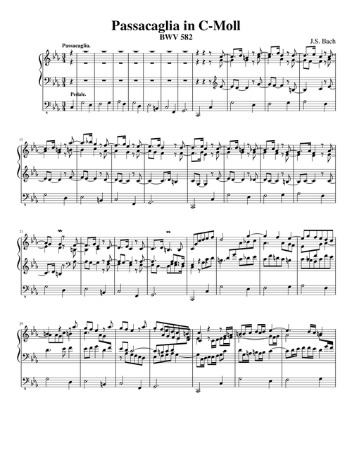 Passacaglia and Fugue in C-Moll BWV 582 - J. S. Bach (Organ)