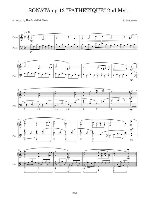 Easy Classical Piano (Beethoven)