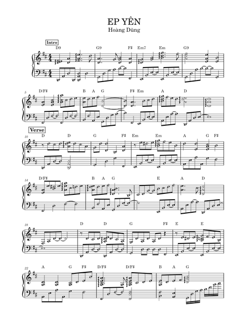 YÊN INTRO – HOÀNG DŨNG