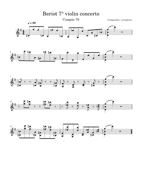Violin Concerto No. 7 in G Major, Op. 76: I. Allegro maestoso – Bériot, Charles-Auguste de