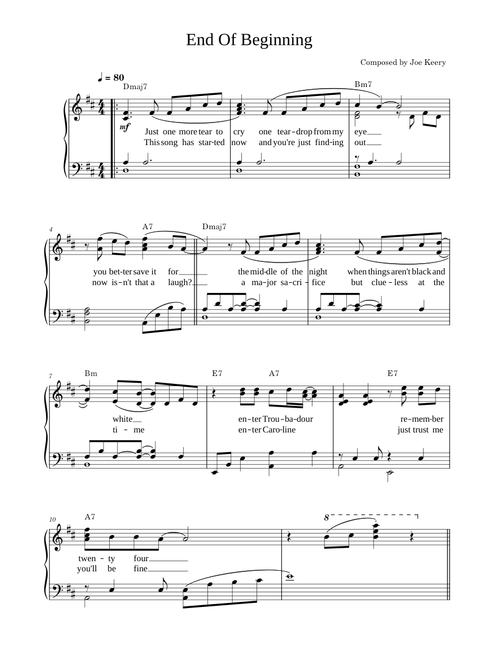 End Of Beginning – Djo