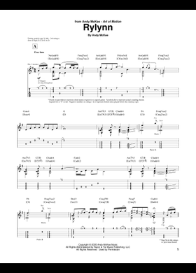 Free Andy McKee sheet music | Download PDF or print on MuseScore.com