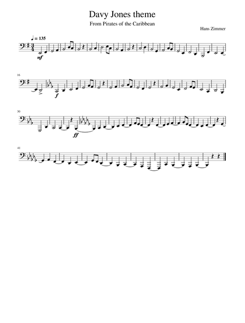 Davy Jones – Hans Zimmer Davy Jones theme