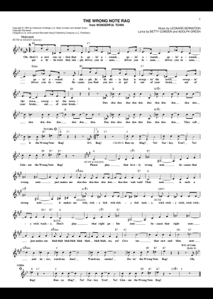 Play Official version of The Wrong Note Rag Sheet Music by Leonard ...