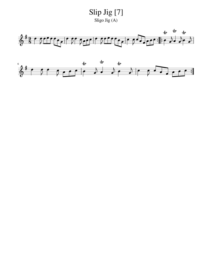 Slip Jig Sheet music for Piano (Solo)