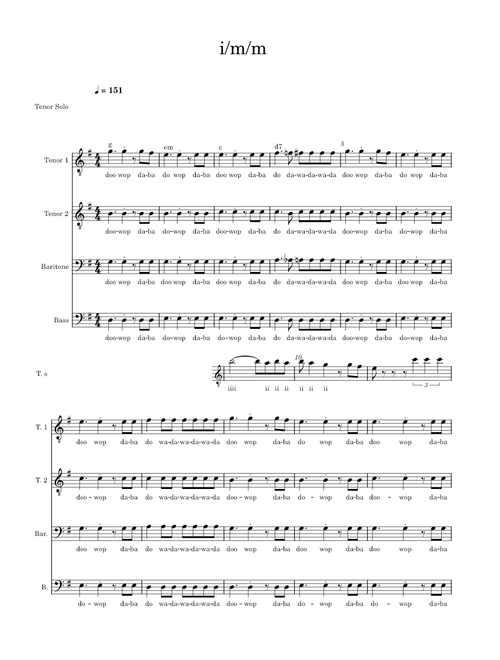 in case i die I/Me/Myself acapella – Will Wood and the Tapeworms ICID  ICID