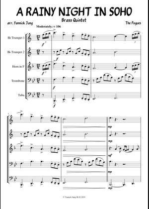 Play Official version of A rainy night in soho Sheet Music by The