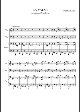 Free La Valse by Maurice Ravel sheet music | Download PDF or print