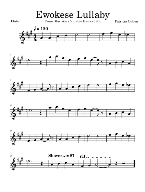 Ewokese Lullaby Flute