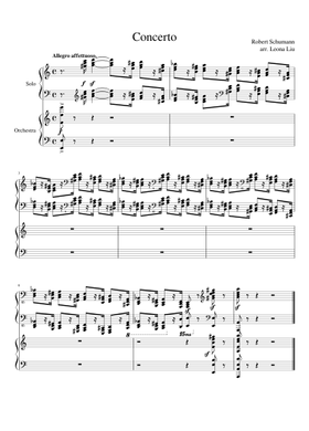 Free Piano Concerto, Op.54 by Robert Schumann sheet music