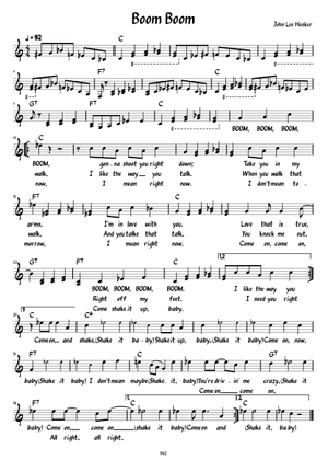 絶版 ジョンリーフッカー 楽譜 絶版 ジョンリーフッカー 楽譜