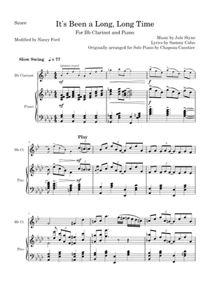 It's Been a Long, Long Time Sheet music for Trombone, Tuba It's Been a Long, Long Time Sheet music for Trombone, Tuba