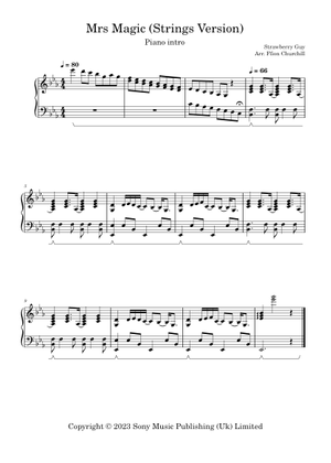 Mrs Magic (Strings Version) – Strawberry Guy Sheet Music for Piano ...