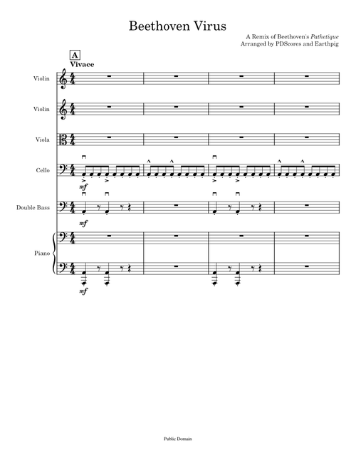 Beethoven Virus For String Orchestra + Piano