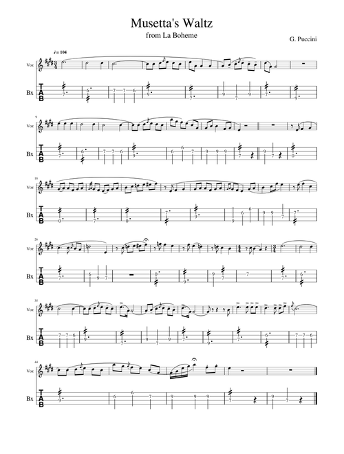 Musetta's Waltz