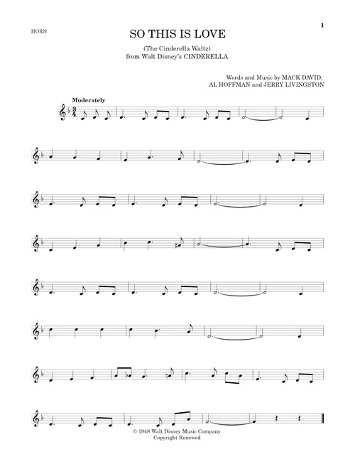So This Is Love (from Cinderella) - James Ingram (French Horn Solo)