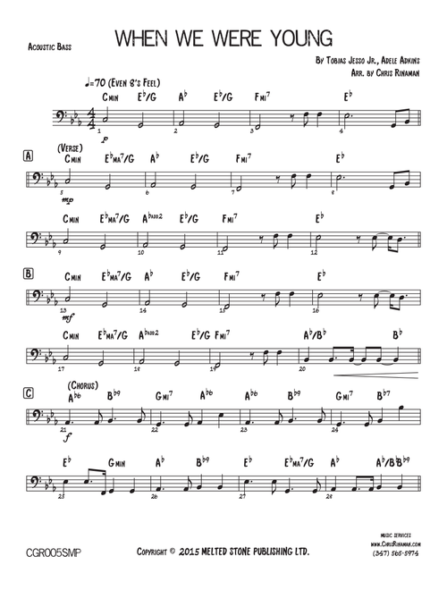 When We Were Young (Arr. Chris Rinaman) - Adele (Large Ensemble)