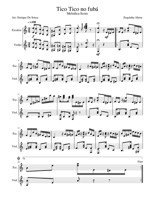 Tico-Tico No Fubá (Violão&Escaleta)