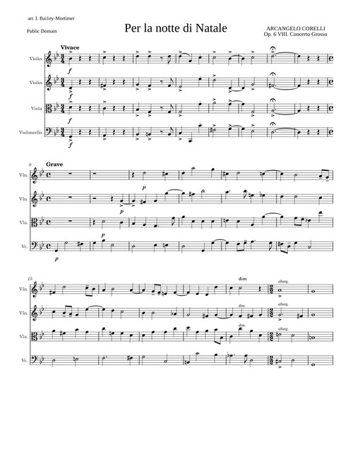 Concerto grosso in G minor 'Fatto per la Notte di Natale', Op.6 No.8 – Arcangelo Corelli