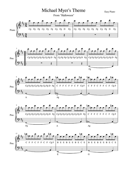Theme from Halloween (Michael Myer's Theme)