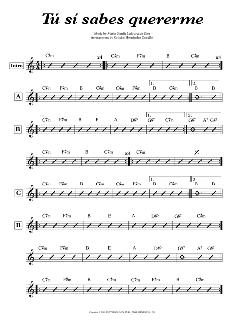 Tu Si Sabres Quererme (Arr. Cristian Hernandez Castellvi) - Maria Natalia Lafourcade Silva (Solo Guitar)