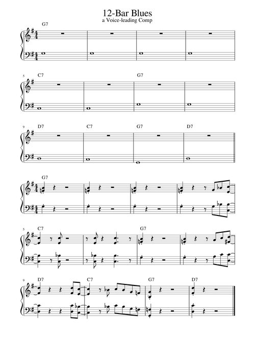 12-Bar Blues on Walking Bass & Boogie Woogie