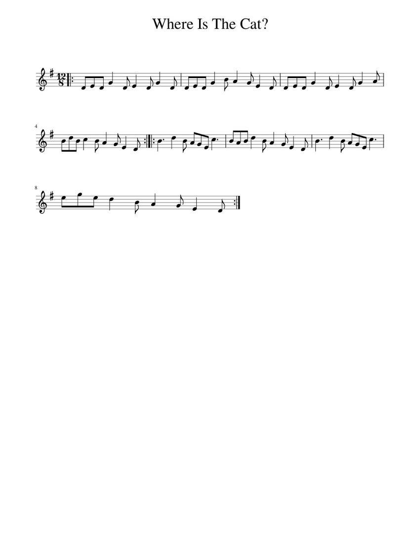 where-is-the-cat-sheet-music-for-piano-solo-musescore