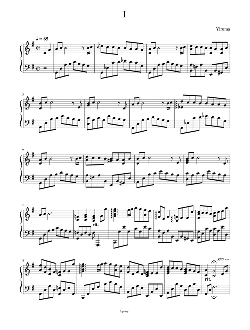 "I" - Yiruma by Epiary