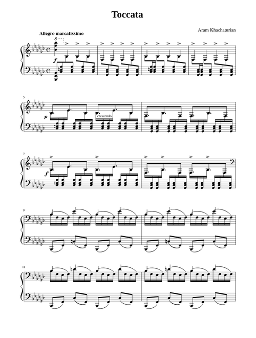 Toccata - Aram Khachaturian