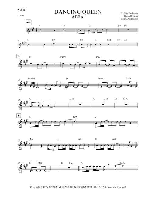 Dancing Queen (Arr. Leonardo Silva) - ABBA (Violin Solo)