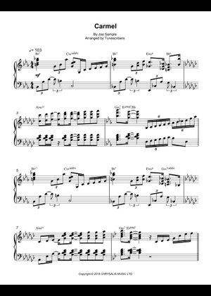 Joe Sample - Carmel Sheet Music for Piano (Solo) | MuseScore.com