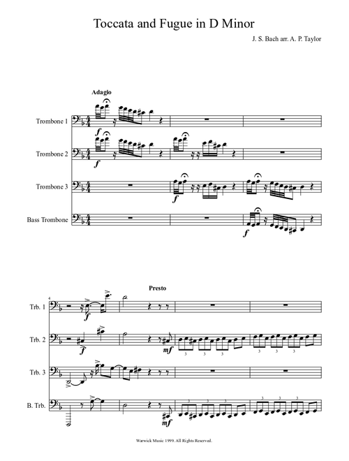 Toccata and Fugue in D Minor