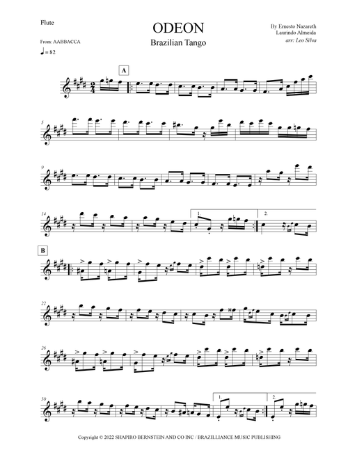 Odeon (Arr. Leo Silva) - Antoine Zemor (Flute Solo)