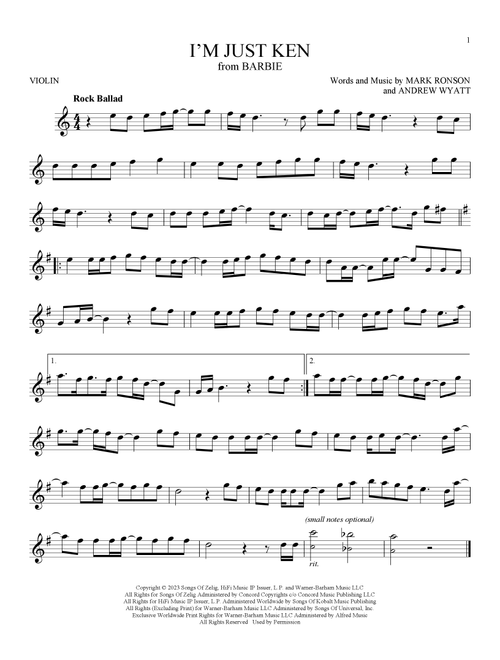 I'm Just Ken (from Barbie) - Ryan Gosling (Violin Solo)