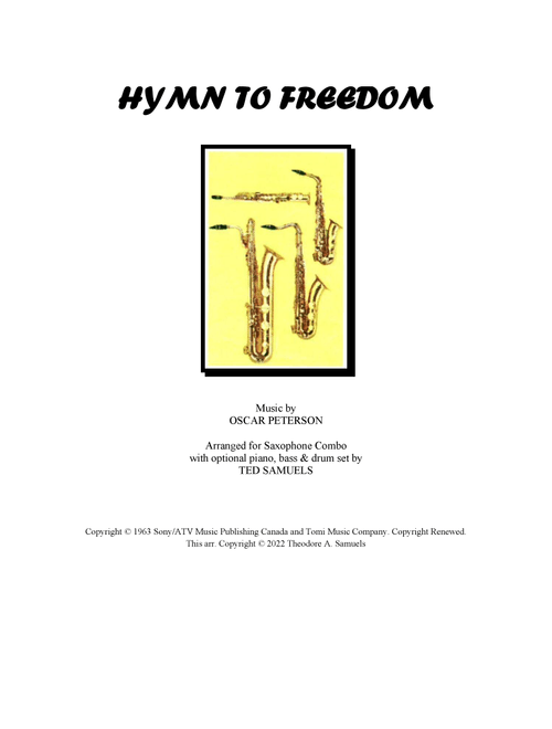 Hymn To Freedom (Arr. Ted Samuels) - Oscar Peterson (Large Ensemble)