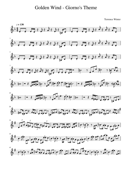 Giorno's Theme-Golden Wind