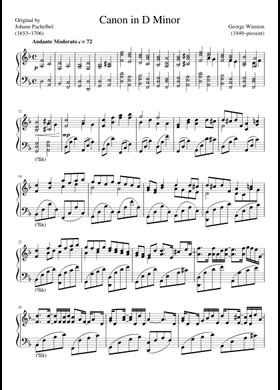 Free George Winston sheet music | Download PDF or print on