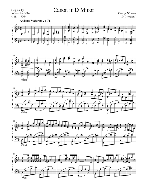 Canon in D Minor