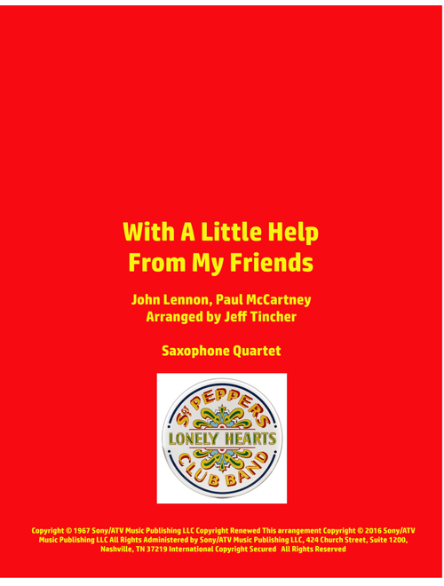 With A Little Help From My Friends (Arr. Jeff Tincher) - The Beatles (Woodwind Ensemble)