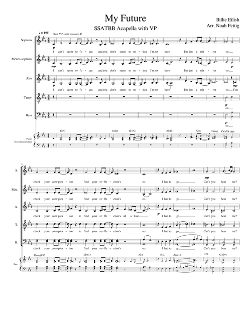 My Future - SSATBB Acapella