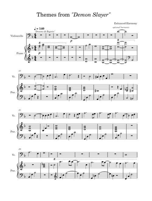 Themes from "Demon Slayer" - Enhanced Harmony