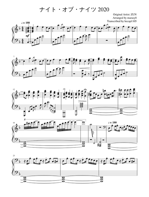 hecap1105 | Free sheet music | Download PDF or print on