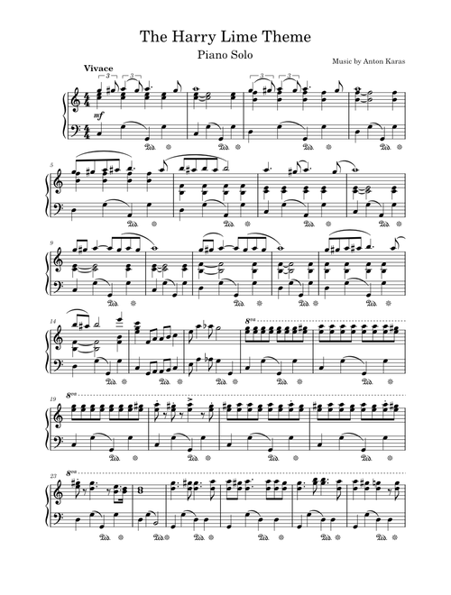 The Harry lime theme from the Third Man – Anton Karas