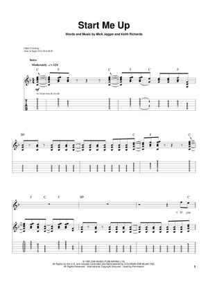 Play Official version of Its only rock n roll Sheet Music by The