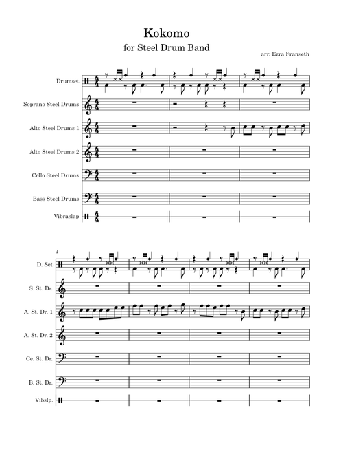 Kokomo – The Beach Boys for Steel Drum Band